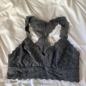 Grey Lace Bralette